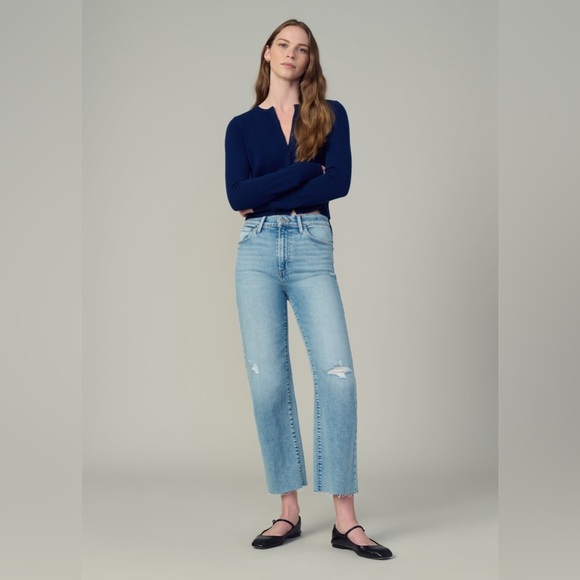 JOESS -THE BLAKE HIGH RISE WIDE LEG CROP JEANS - Picture 1 of 12